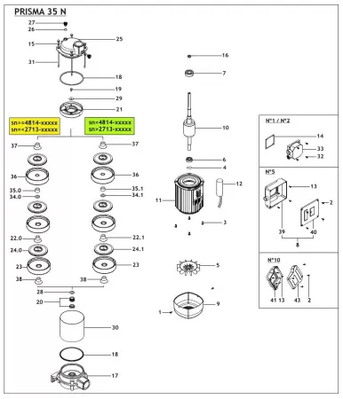 Поверхностный насос ESPA PRISMA35 6 N