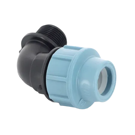 Колено компрессионное (угол) Unidelta 32 х ¾" с наружной резьбой