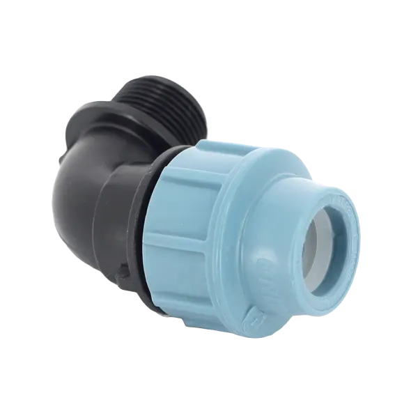 Колено компрессионное (угол) Unidelta 25 х 1" с наружной резьбой