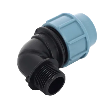 Колено компрессионное (угол) Unidelta 25 х ½" с наружной резьбой