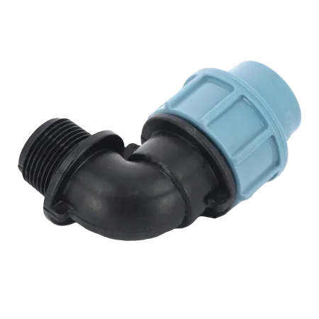 Колено компрессионное (угол) Unidelta 32 х ¾" с наружной резьбой