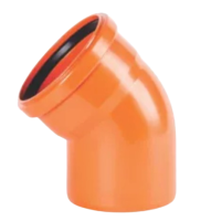 Отвод канализационный НПВХ DN110 a45*