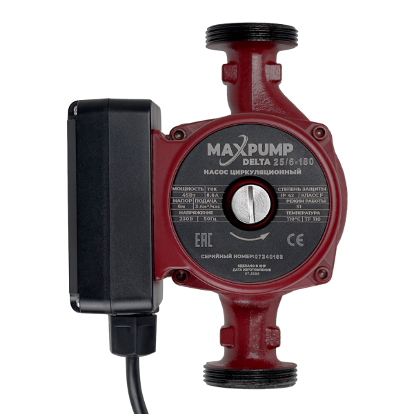 Циркуляционный насос MAXPUMP DELTA 25/6-180